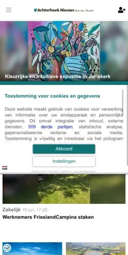 Anteprima del sito Achterhoek Nieuws Borculo Ruurlo, media di Paesi Bassi per articoli sponsorizzati