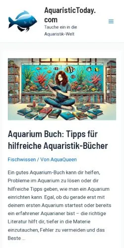 Anteprima del sito AquaristicToday, media di Germania per articoli sponsorizzati