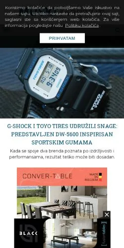 Anteprima del sito Muški Magazin, media di Stati Uniti per articoli sponsorizzati