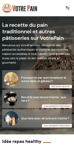 Vorschau der Website VotrePain, Medium aus Frankreich für gesponserte Artikel