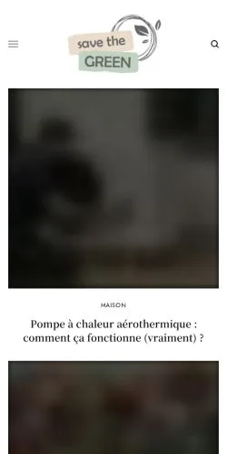 スポンサード記事向けのフランスメディア、Save The Greenのサイトプレビュー