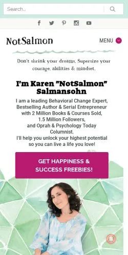 Preview of the Notsalmon website, a media outlet in United States for sponsored articles