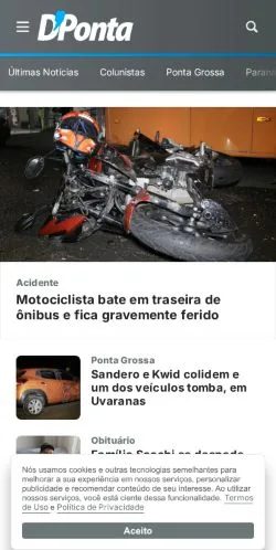 Anteprima del sito D'PontaNews, media di Brasile per articoli sponsorizzati