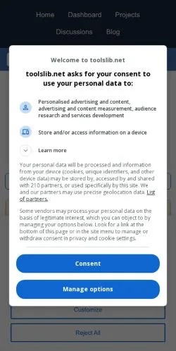 Anteprima del sito ToolsLib Blog, media di Stati Uniti per articoli sponsorizzati