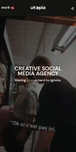 Preview of the Utopia website, a media outlet in France for sponsored articles