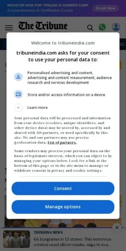 Anteprima del sito The Tribune, media di Stati Uniti per articoli sponsorizzati