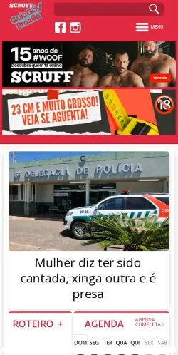 Podgląd witryny Guia Gay Brasilia, medium z kraju Brazylia do artykułów sponsorowanych