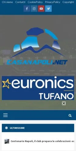 Anteprima del sito Casa Napoli Net, media di Italia per articoli sponsorizzati