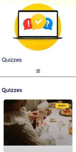 Sponsorlu makaleler için Danimarka medyası Quizzes Denmark sitesinin önizlemesi