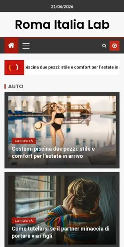 스폰서 기사용 이탈리아 매체 Roma Italia Lab - 사이트 미리보기