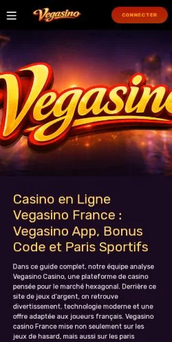 Anteprima del sito Vegasino, media di Francia per articoli sponsorizzati