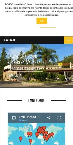 Podgląd witryny TravelliAMO, medium z kraju Włochy do artykułów sponsorowanych