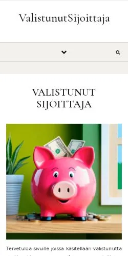 스폰서 기사용 핀란드 매체 Valistunut Sijoittaja 사이트 미리보기