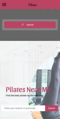 Anteprima del sito Find Pilates, media di Australia per articoli sponsorizzati