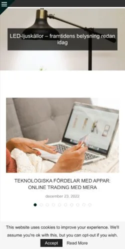 Anteprima del sito GabriellaUW, media di Svezia per articoli sponsorizzati
