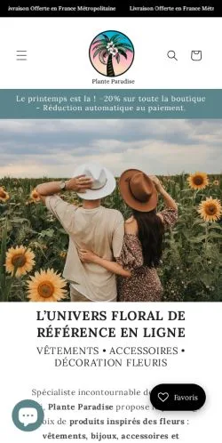 Anteprima del sito Plante Paradise, media di Stati Uniti per articoli sponsorizzati