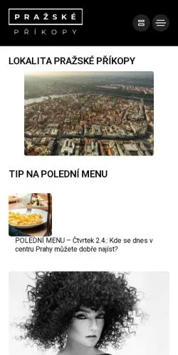 Podgląd witryny PražskéPříkopy, medium z kraju Czechy do artykułów sponsorowanych