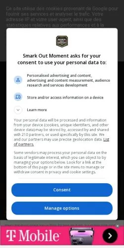 Anteprima del sito Smark Out Moment, media di Stati Uniti per articoli sponsorizzati