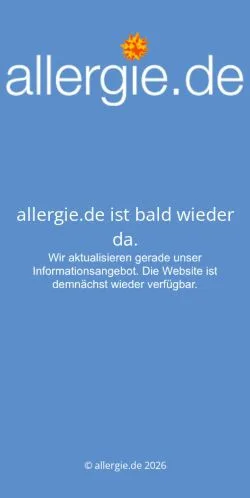 Pré-visualização do site allergie.de ist bald wieder da, meio de Alemanha para artigos patrocinados