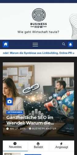 Podgląd witryny Startseite -, medium z kraju Niemcy do artykułów sponsorowanych