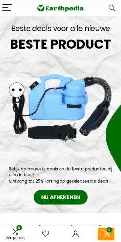 Podgląd witryny Earthpedia, medium z kraju Holandia do artykułów sponsorowanych