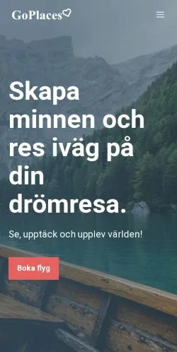 Anteprima del sito GoPlaces, media di Svezia per articoli sponsorizzati