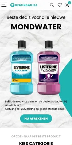 Podgląd witryny Healing4aliza, medium z kraju Holandia do artykułów sponsorowanych