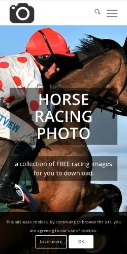 Vista previa del sitio horseracingphoto, medio de Reino Unido para artículos patrocinados
