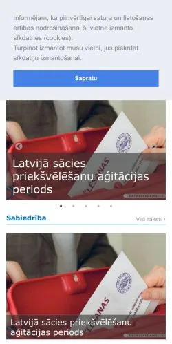 Anteprima del sito Latgales Laiks, media di Lettonia per articoli sponsorizzati