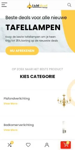 スポンサード記事向けのオランダメディア、Lichtstraatmontageのサイトプレビュー