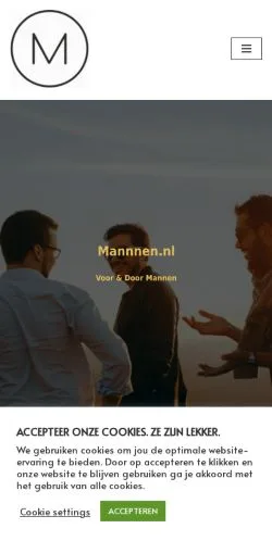 스폰서 기사용 네덜란드 매체 Mannnen 사이트 미리보기