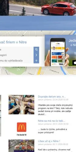 Anteprima del sito Mojanitra, media di Slovacchia per articoli sponsorizzati