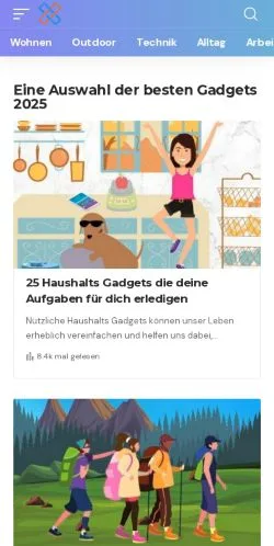 Anteprima del sito Neue Gadgets, media di Germania per articoli sponsorizzati