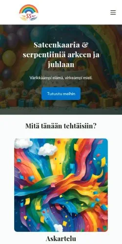 Podgląd witryny Sateenkaaria & Serpentiiniä, medium z kraju Finlandia do artykułów sponsorowanych