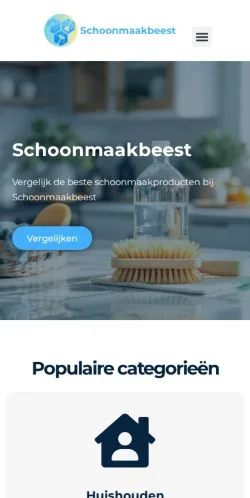 Anteprima del sito Schoonmaakbeest, media di Paesi Bassi per articoli sponsorizzati