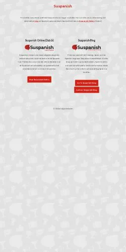 Preview of the Suspanish website, a media outlet in Netherlands for sponsored articles