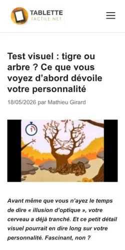 Anteprima del sito Tablette Tactile, media di Francia per articoli sponsorizzati