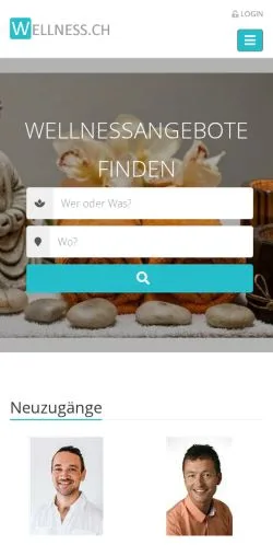 スポンサード記事向けのスイスメディア、wellness.chのサイトプレビュー