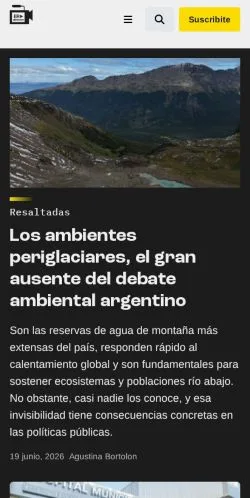 Podgląd witryny El Resaltador, medium z kraju Argentyna do artykułów sponsorowanych