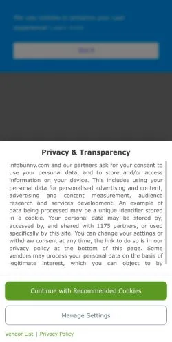 スポンサード記事向けのアメリカ合衆国メディア、InfoBunnyのサイトプレビュー