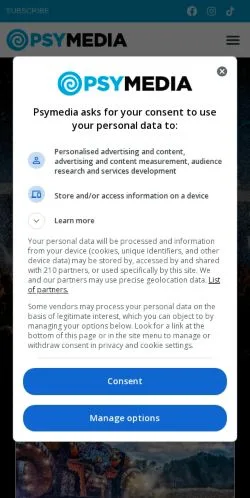Anteprima del sito Psymedia, media di Stati Uniti per articoli sponsorizzati