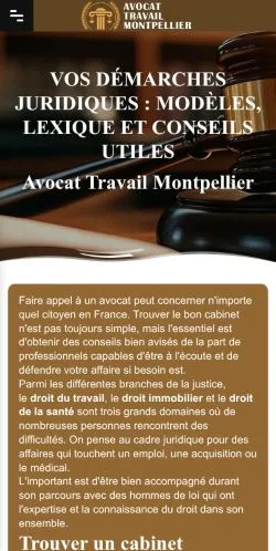 Anteprima del sito Avocat Spécialiste Droit, media di Francia per articoli sponsorizzati