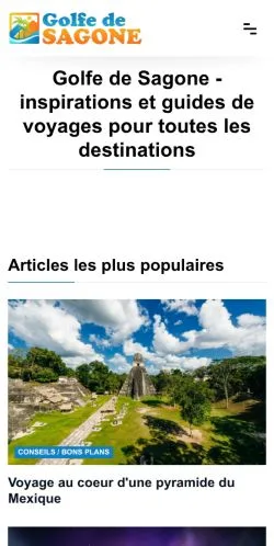Anteprima del sito Voyages Et Destinations, media di Francia per articoli sponsorizzati