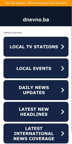 Anteprima del sito dnevno, media di Croazia per articoli sponsorizzati