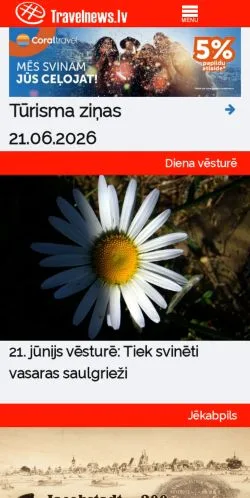 Anteprima del sito BalticTravelnews, media di Stati Uniti per articoli sponsorizzati