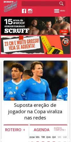 Anteprima del sito Guia Gay Salvador, media di Brasile per articoli sponsorizzati