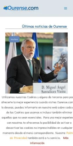 Vorschau der Website Noticias De Ourense, Medium aus Spanien für gesponserte Artikel