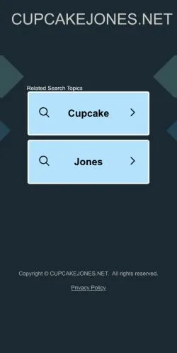 Anteprima del sito Cupcake Jones, media di Stati Uniti per articoli sponsorizzati