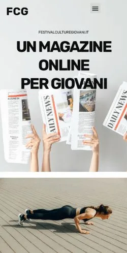 Anteprima del sito Festival Culture Giovani, media di Italia per articoli sponsorizzati