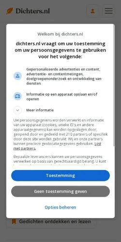 スポンサード記事向けのオランダメディア、Dichtersのサイトプレビュー